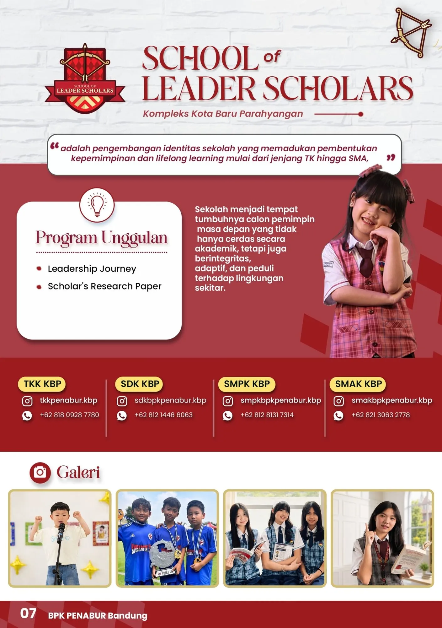 Brosur School of Leader Scholars